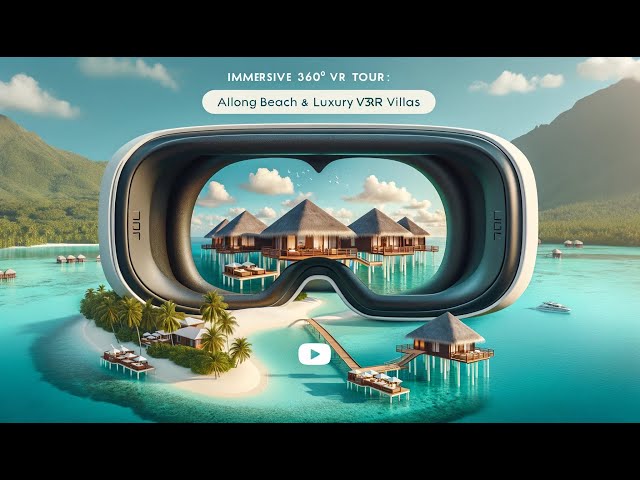 Immersive 360° VR Tour: Along Beach & Luxury Villas at You & Me Resort, Raa Atoll, Maldives!