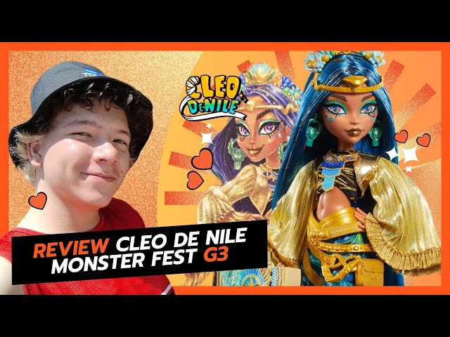 MONSTER FEST CLEO DE NILE! Review das Monster high G3! #monsterhigh #cleodenile #cleo #monsterfest