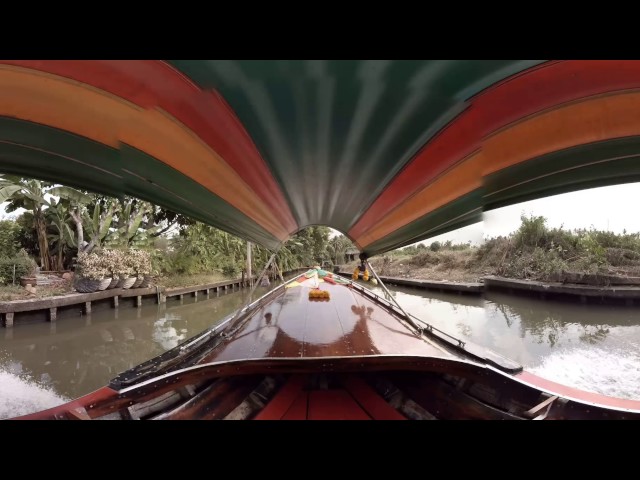 360 video: Ride through Khlong Lat Mayom, Bangkok, Thailand