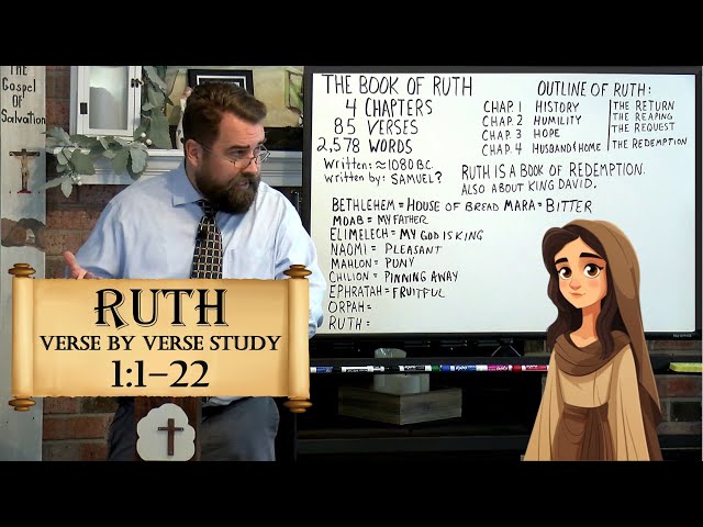 Ruth 1:1 to 22 #bookofruth #ruth #boaz #robertbreaker #biblestudy #bibleversestudy #naomi #moab