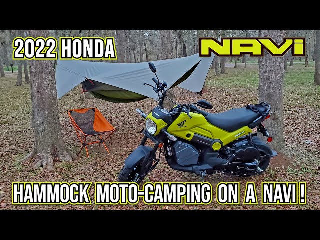 2022 Honda NAVI // Scooter Motocamping // Hammock Camping in a Thunderstorm