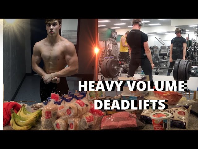 Full Day of Eating While Going To School | Deadlift Sesh | Sawyer Klatt