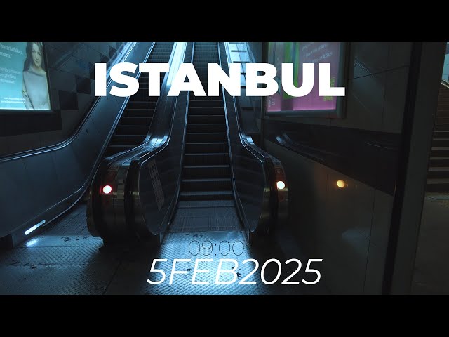 Istanbul Turkey 2025 Walking Tour Early Morning Taksim Square, Istiklal, and Galata- Feb 5, 2025