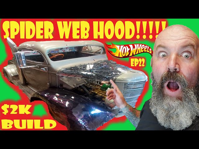 Making a Spider Web Perspex Hood for the $2K Budget Build Bedford Hotrod!