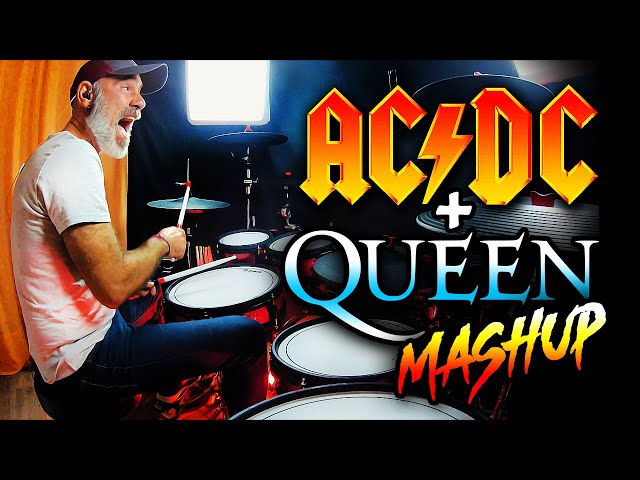 If AC/DC wrote 'Another One Bites The Dust' by QUEEN - Drum Cover