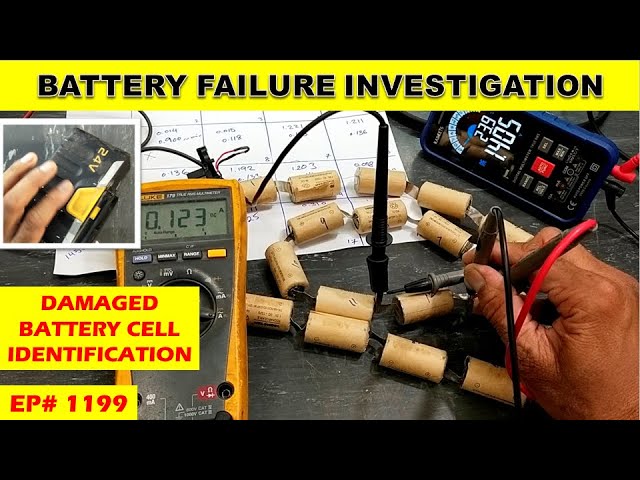 {1199} Investigating 24 volt battery failure root cause