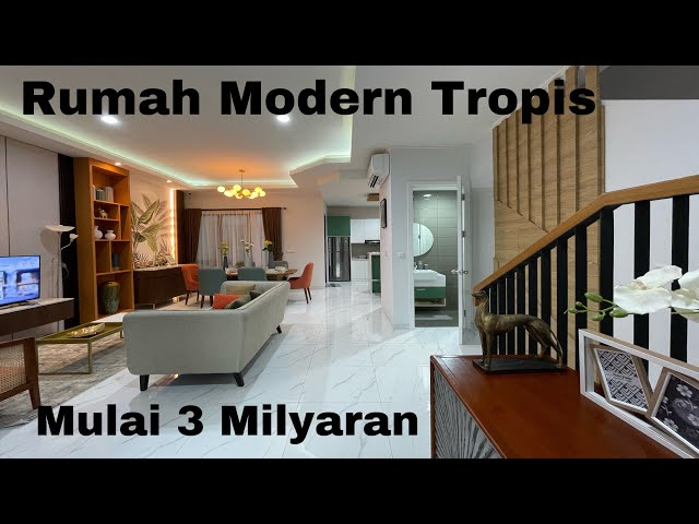 Rumah Modern Tropis 3 Lantai di Kota Ayodhya Tangerang