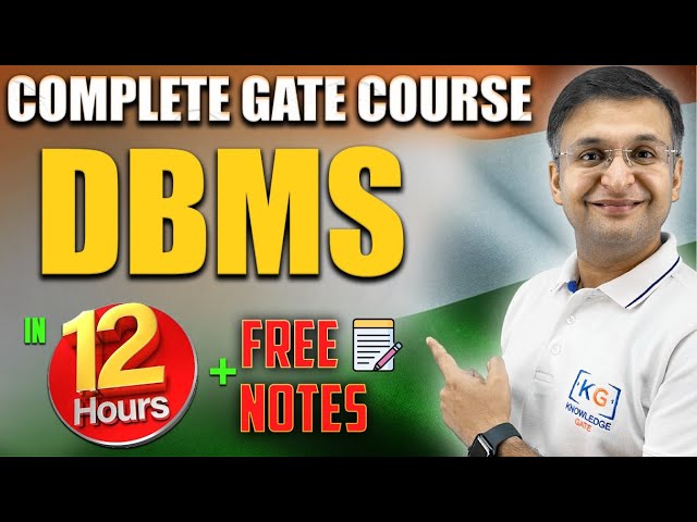 Data Base Management System | DBMS in one shot | Complete GATE Course | Hindi #withsanchitsir