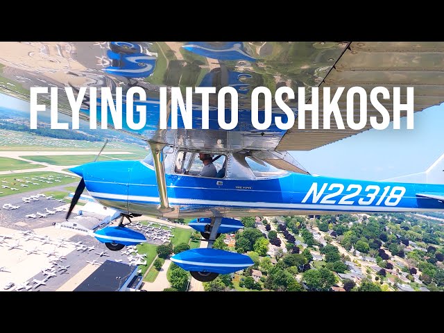 Flying into Oshkosh — Fisk Arrival (Full ATC)