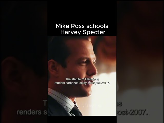 Mike Ross schools Harvey Specter | SUITS