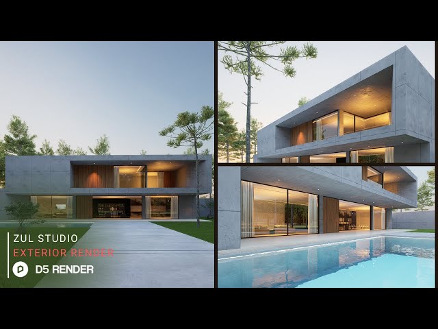 Image & Animation with D5 Render | Private House 310 Part 2 | Downloadable File Included