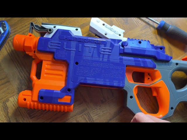 Nerf Hyperfire Elite gun modification TUTORIAL