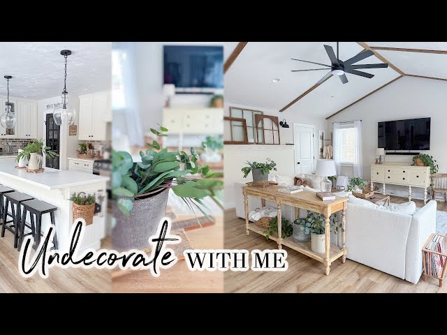 SUNDAY RESET // UNDECORATE WITH ME // WEEKLY CLEAN WITH ME // CHARLOTTE GROVE FARMHOUSE