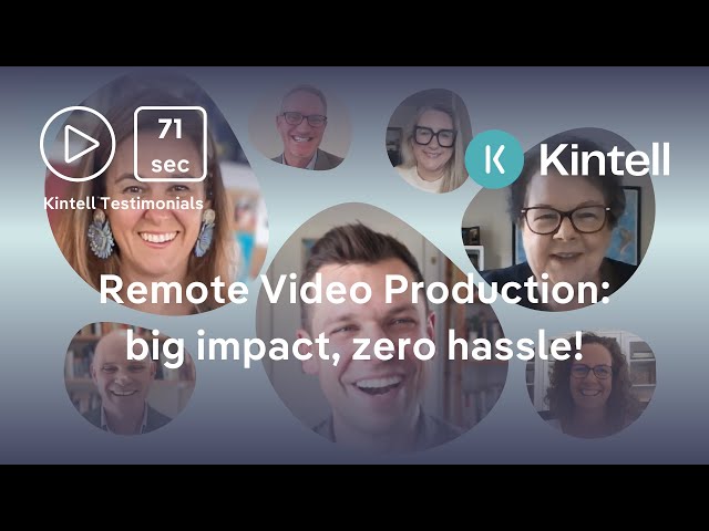 Remote Video Production: big impact, zero hassle!