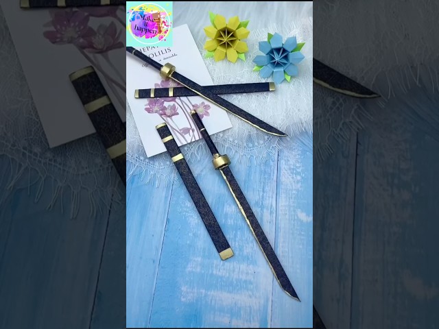 Origami Katana tutorial | paper Katana | step by step and easy| #craft #katana #demonslayer #art