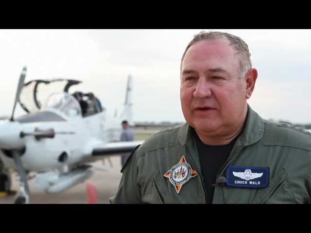 Gen. Chuck Wald on his A-29 Super Tucano Test Flight