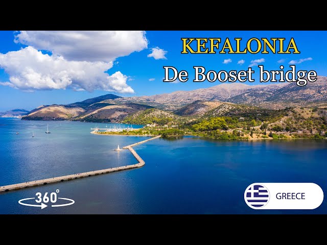 De Bosset Bridge in VR 360, Argostoli, Kefalonia, Isole Greche, 4 Ago 2023 Parte1