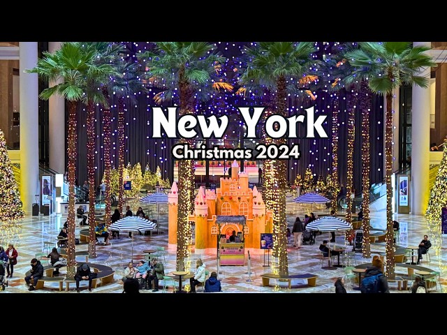 4k NYC Christmas Walk | Downtown Manhattan Christmas Decorations 🎄 ✨