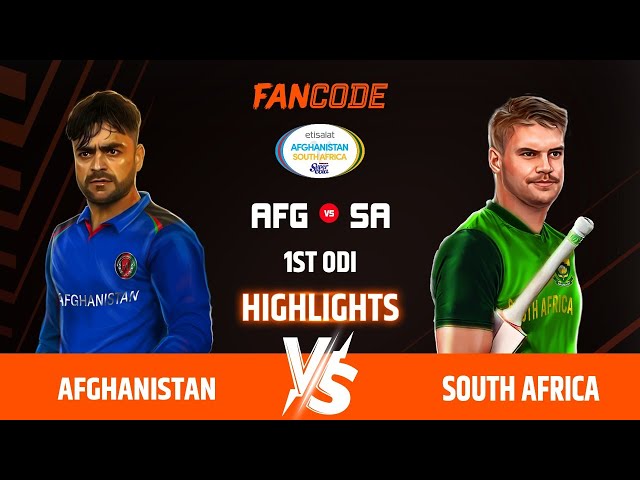 Afghanistan vs South Africa | Afghanistan and South Africa In UAE | 1st ODI | 2024 | Highlights