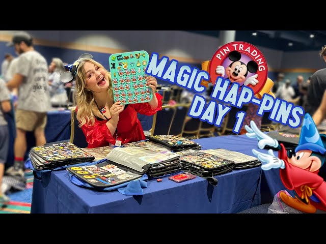 Magic Hap-Pins WDW Official Event Trading Day 1 | Blind Box Opening + Pin Trading