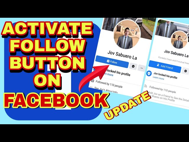 2023 PAANO E-ACTIVATE ANG FOLLOW BUTTON SA FACEBOOK | ADD FRIEND TO FOLLOW | JOVTV