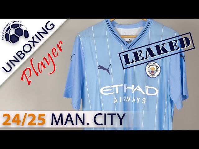 Manchester City Home Jersey 24/25 Leaked Haaland (Kotofanss) Player Version Unboxing Review