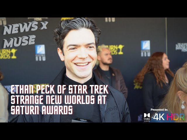 Ethan Peck of Star Trek Strange New Worlds at Saturn Awards