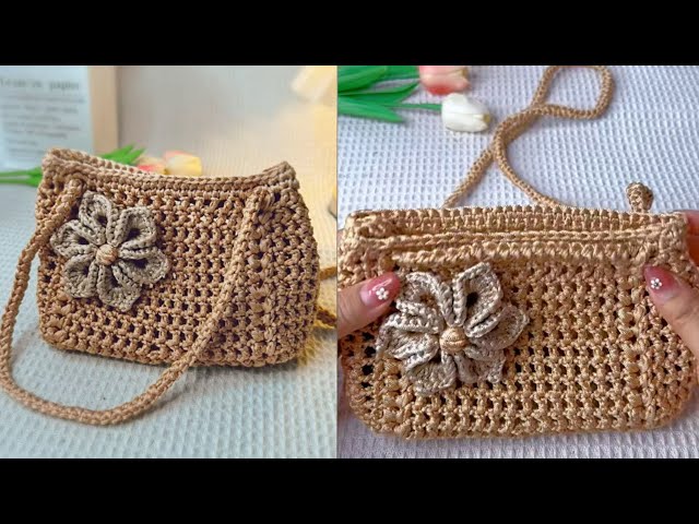 Easy to Crochet Bag Tutorial For Beginner.