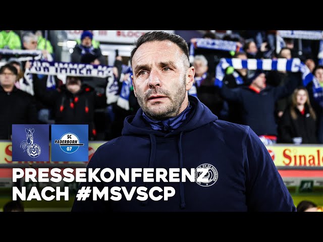 "Wir wollten nicht Harakiri-Fußball spielen" | Pressekonferenz | #MSVSCP | ZebraTV | 14.02.2025