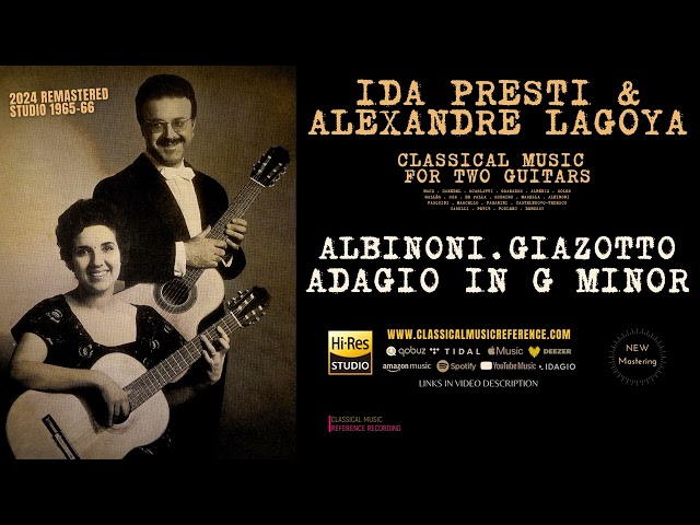 Albinoni/Giazotto: Adagio in G minor for Classical Guitar (ref.rec.: Ida Presti & Alexandre Lagoya)