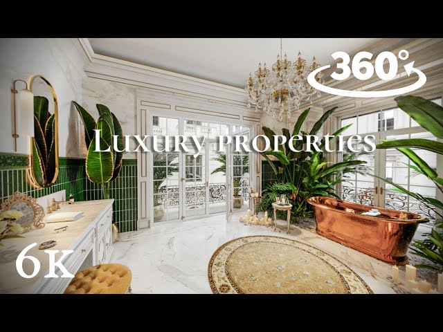 BILLIONAIRE Takes You on a 360° Tour of their LUXURY exquisite classical APARTMENT in Paris