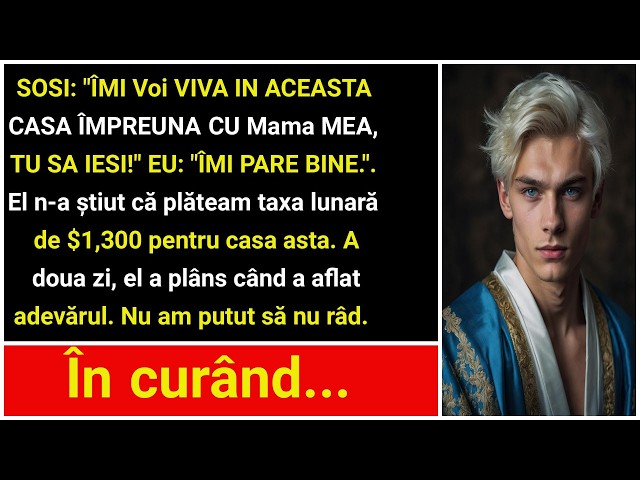 Soțul meu, neștiind că eu plătesc împrumutul de 13K pentru casă, m a dat afară