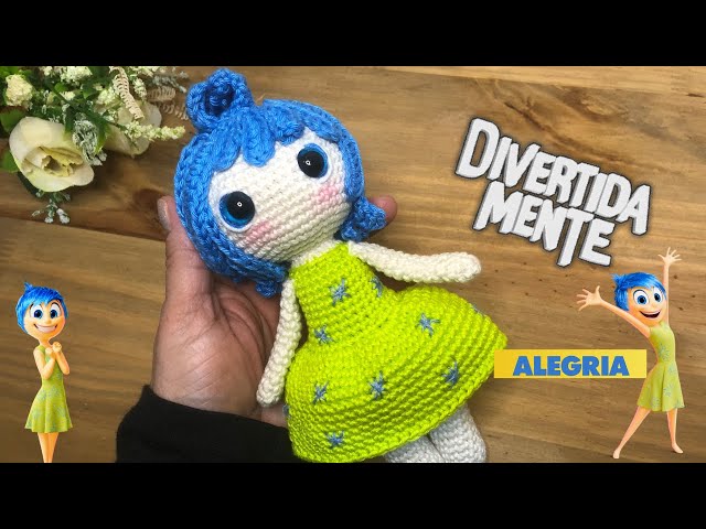 Boneca Alegria amigurumi | Débora Travasso #divertidamente