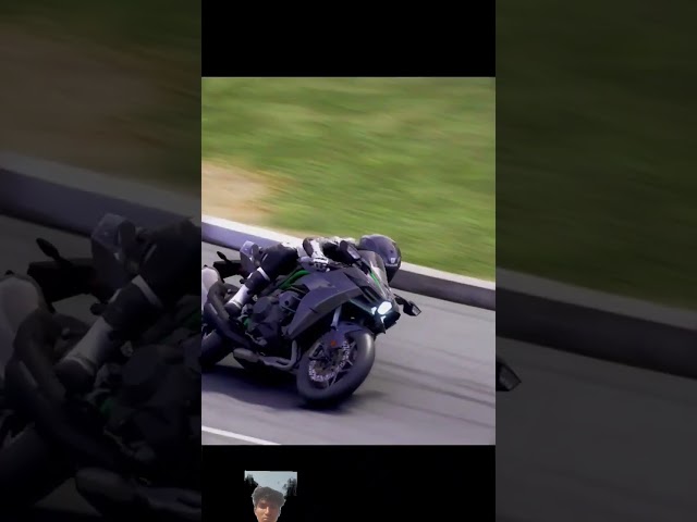 Kawasaki Ninja H2R World's fastest bike superfast rider stunt #shorts