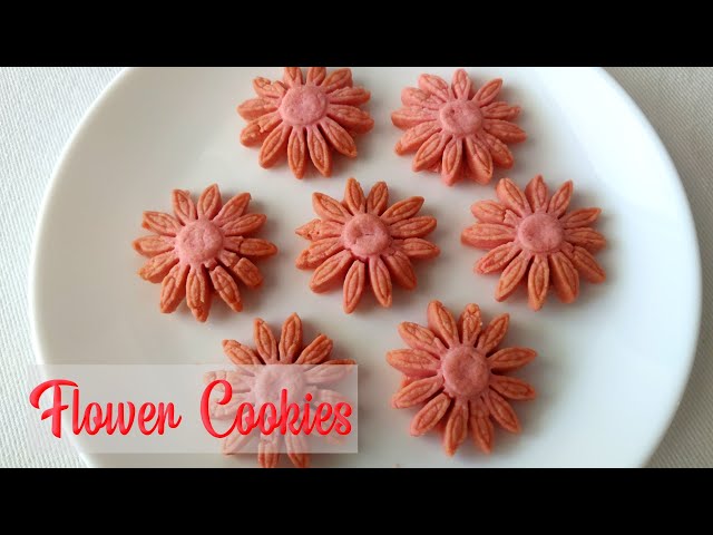 Flower Cookies | Homemade Butter Cookies | Eggless Butter Cookies | Tasty Cookies