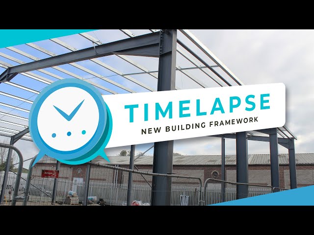 Time-Lapse of Steel Framework Assembly for New Warehouse Build | Watch the Structure Rise!