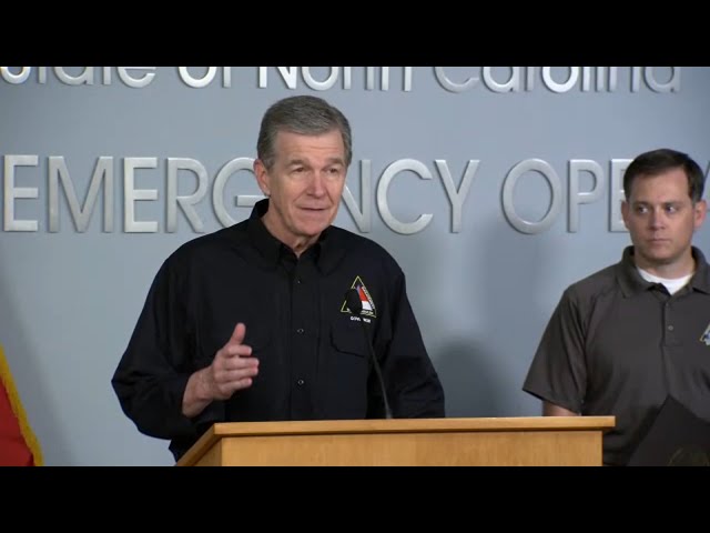 LIVE: Gov. Cooper to give updates on Tropical Storm Helene