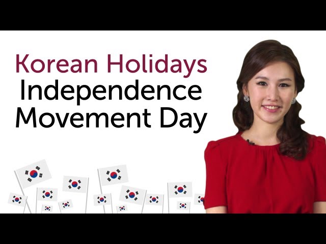 Learn Korean Holidays - Independence Movement Day