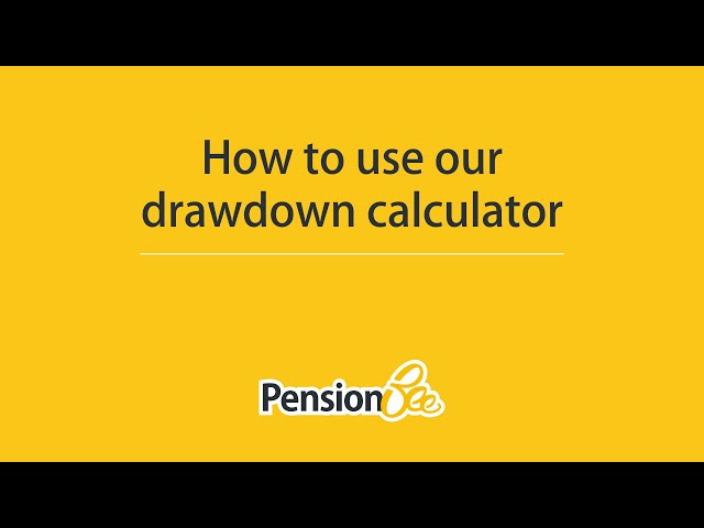 How to use our drawdown calculator