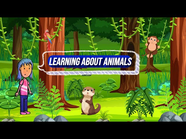 "Jungle Animals 4K Video for Kids: Discover Monkeys, Birds, and More!"