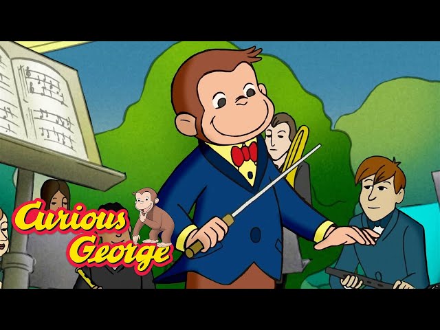 George's Crazy Conducting!  🐵 Curious George 🐵 Kids Cartoon 🐵 Kids Movies