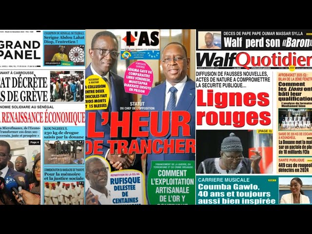 Lou Xew Sénégal du 26/11/2024 | #Teuss #Khalass #Xalass #RFM #ZikFM