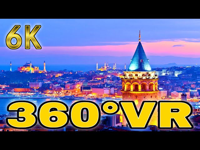 360° VR Istanbul City Tour Holiday Street Walk Travel Turkey Visit 6K 3D Virtual Trip Reality HD 4K