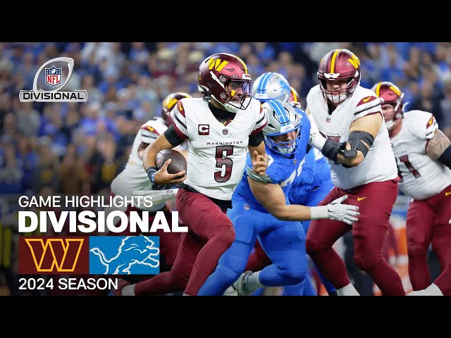 Washington Commanders vs. Detroit Lions | 2024 Divisional Round Game Highlights