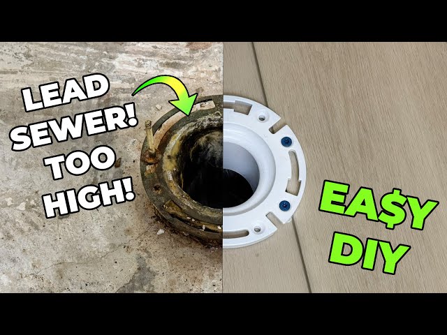 How To Replace a Toilet Flange...THIS FITTING SAVED US!!!