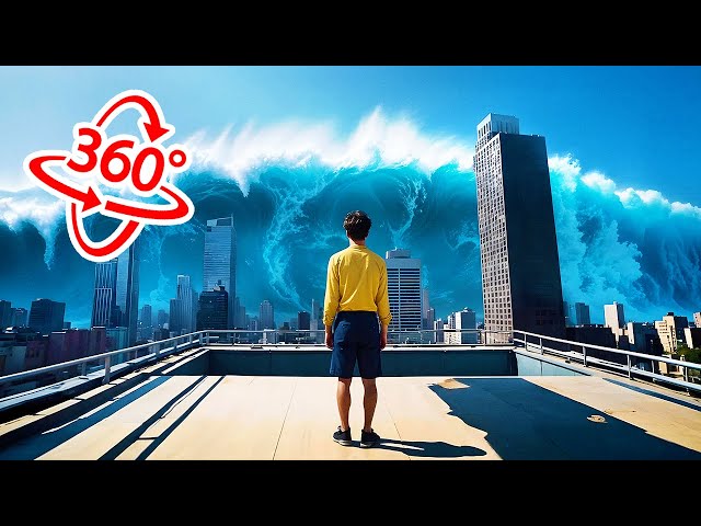 360° VR Tsunami Wave Storm: Dive into the Chaos!