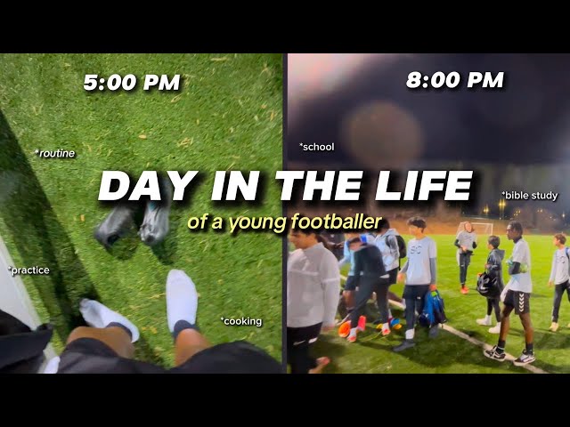 DAY IN THE LIFE OF A YOUNG FOOTBALLER (SCHOOL EDITION)