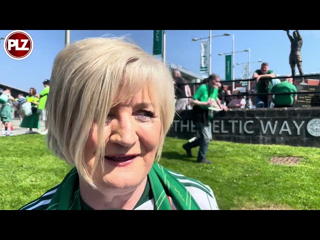 Celtic fans geared up for a title party in the sun.