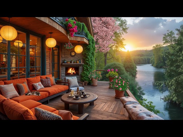 🌳Fresh Morning Spring Ambience 🌷͙֒☀️ Relaxing Nature Sounds, Campfire & Birdchirp for Study, Relax