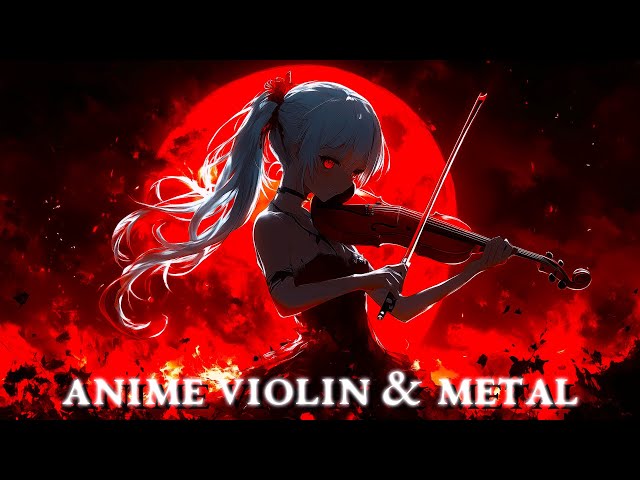 1 Hour of Anime Violin With Metal & Rock Vibes 🍺 No Copyright 🔥Best Music for Gaming & Streaming